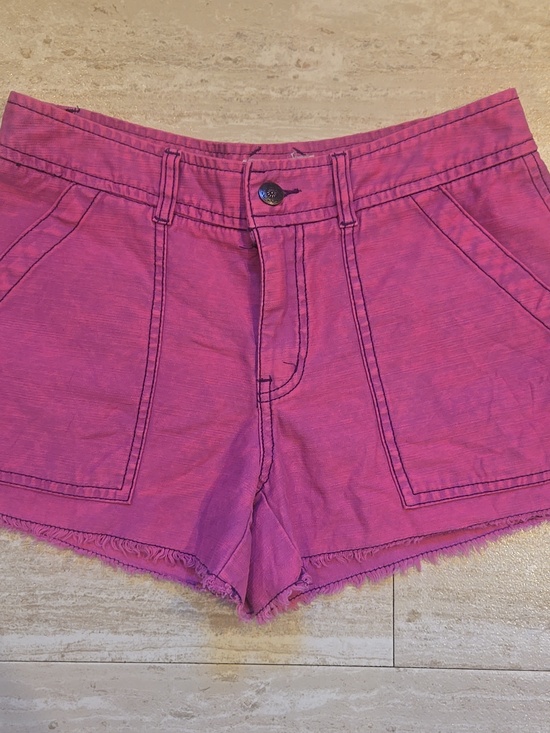 Free People Pants - Free People Pink Raw Edge Shorts